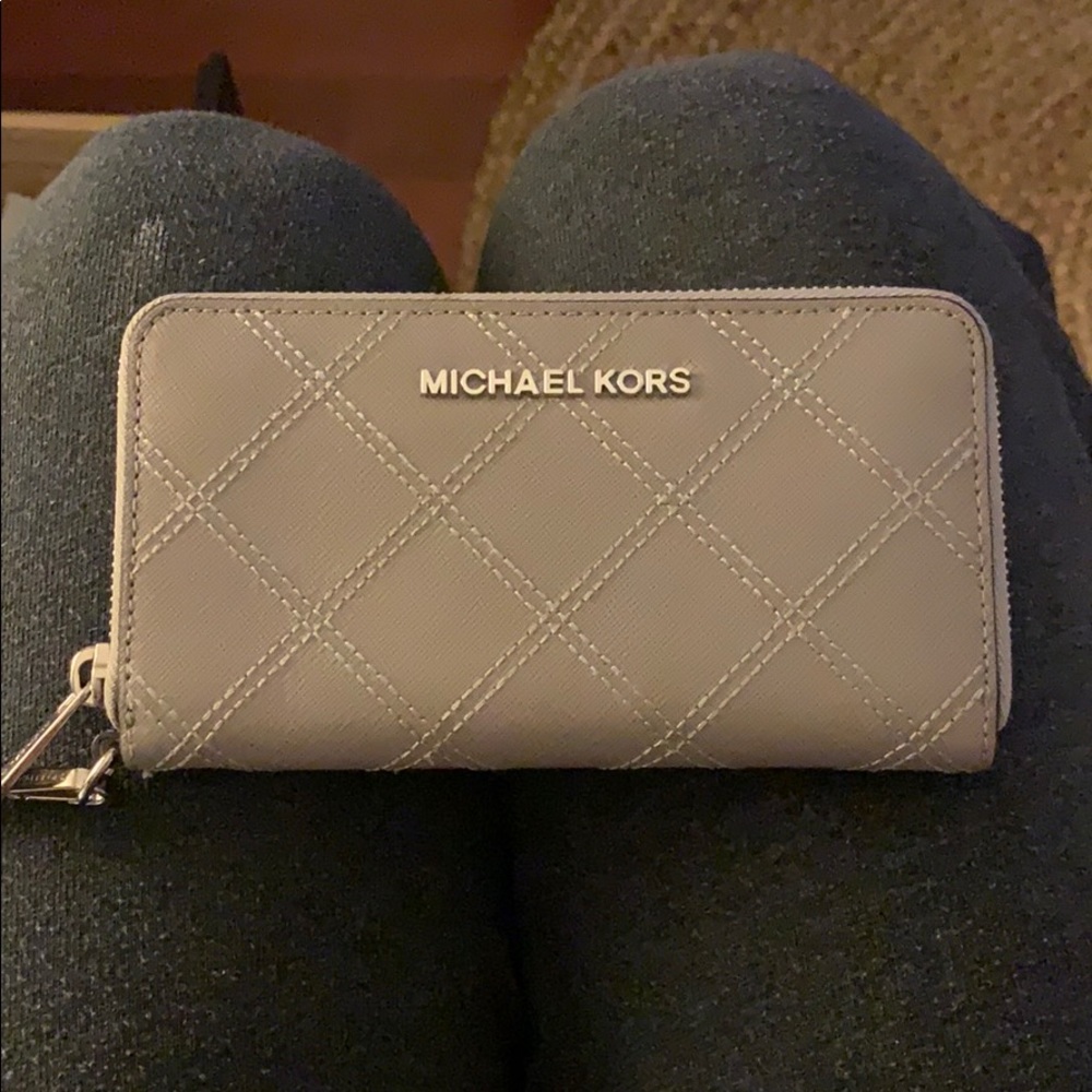 Gray Michael Kors wallet